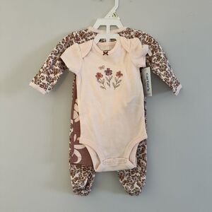 NWT Carter’s Girls Floral 3 Piece Set